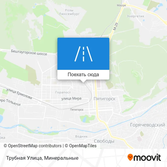Карта Трубная Улица