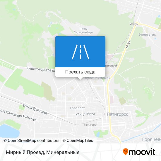 Карта Мирный Проезд