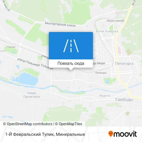 Карта 1-Й Февральский Тупик
