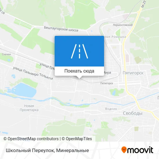 Карта Школьный Переулок