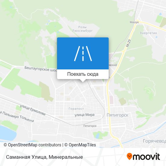 Карта Саманная Улица