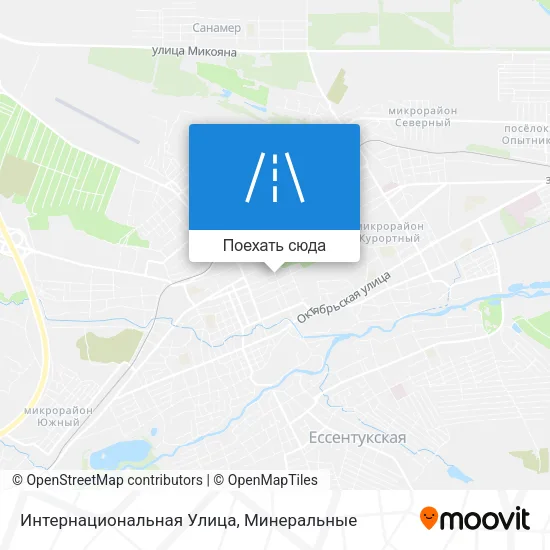 Карта Интернациональная Улица