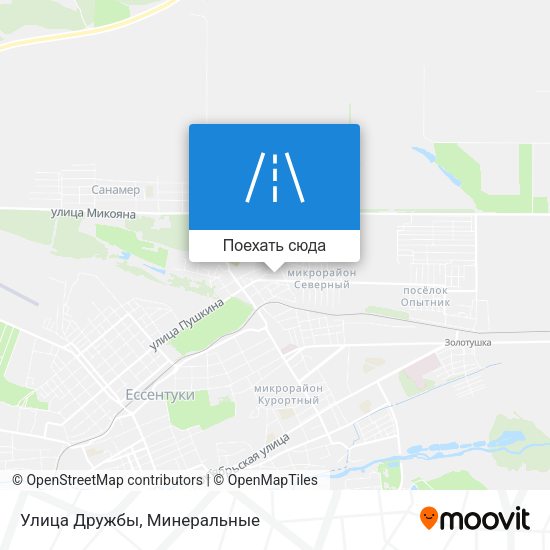 Карта Улица Дружбы