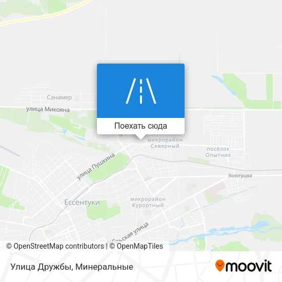 Карта Улица Дружбы