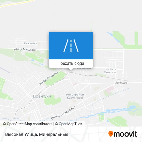 Карта Высокая Улица