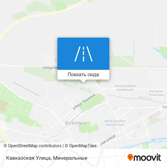 Карта Кавказская Улица