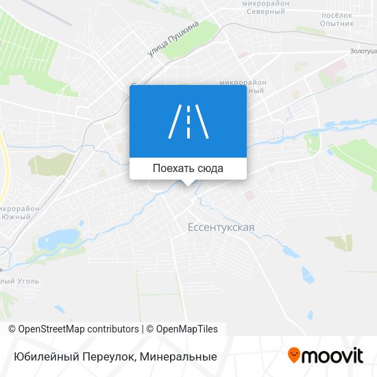 Карта Юбилейный Переулок