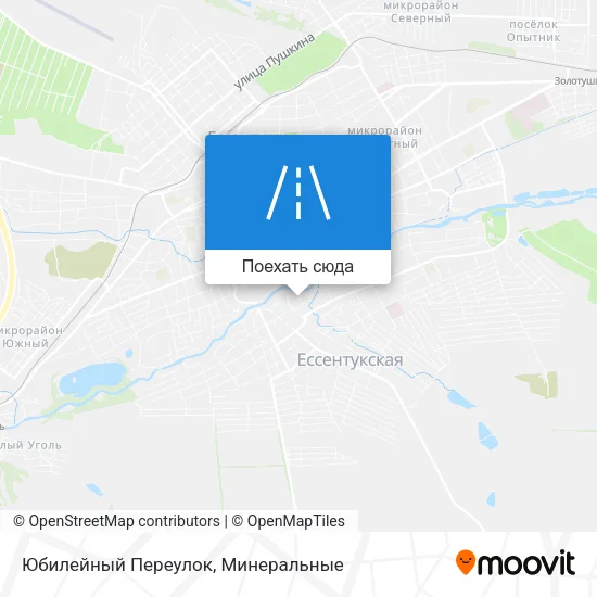Карта Юбилейный Переулок
