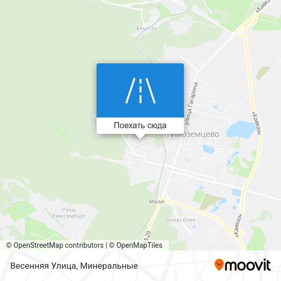 Карта Весенняя Улица
