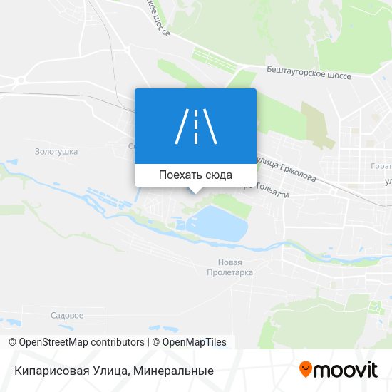 Карта Кипарисовая Улица