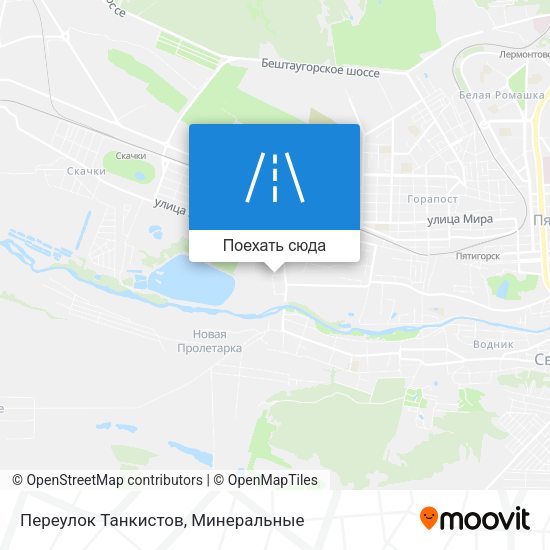 Карта Переулок Танкистов