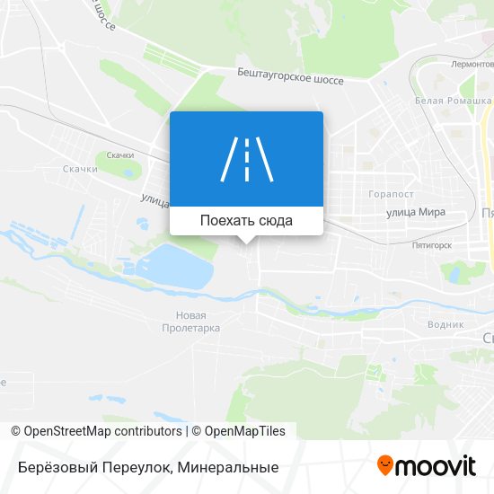 Карта Берёзовый Переулок