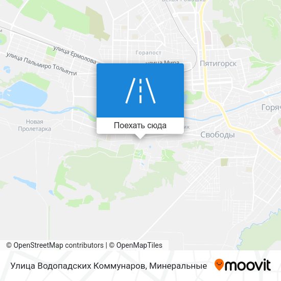 Карта Улица Водопадских Коммунаров