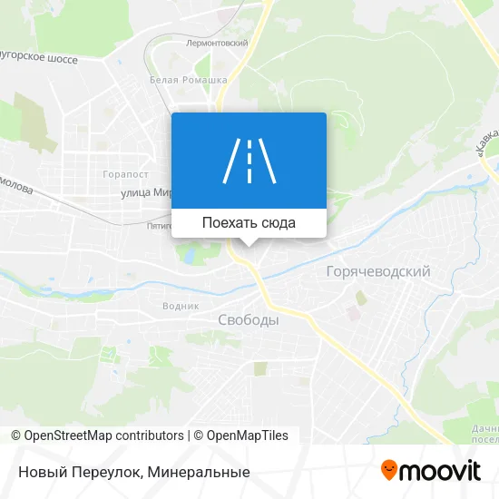 Карта Новый Переулок
