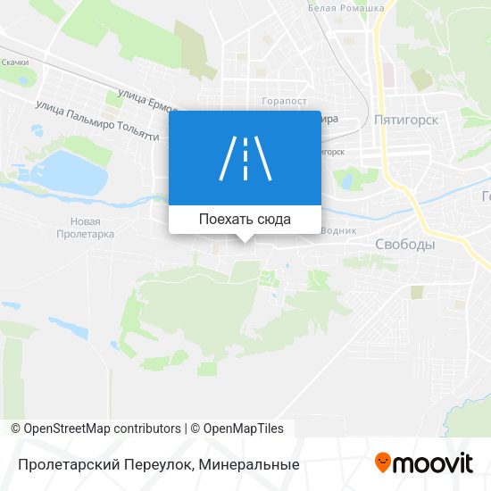 Карта Пролетарский Переулок