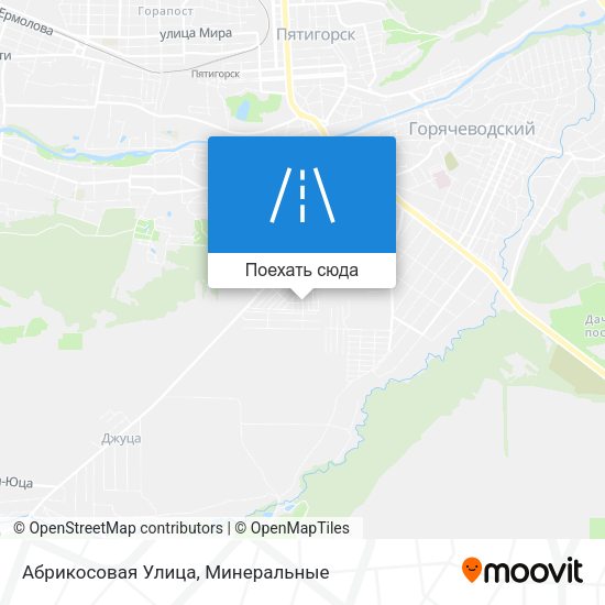 Карта Абрикосовая Улица