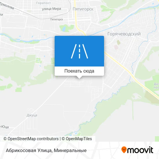 Карта Абрикосовая Улица