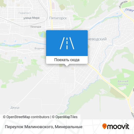 Карта Переулок Малиновского