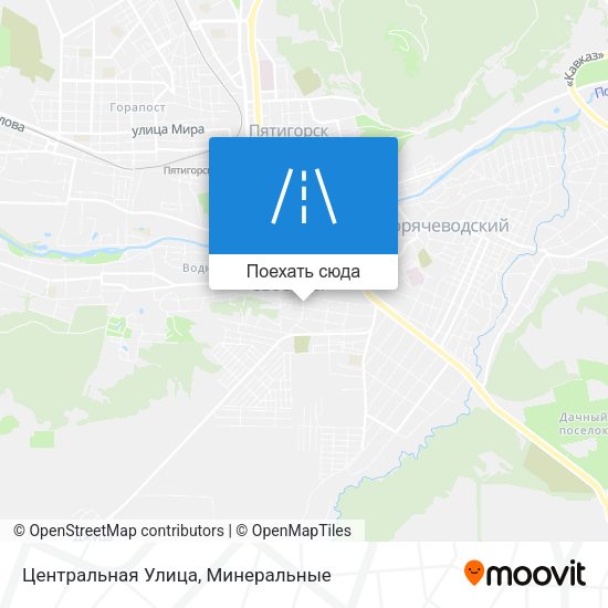 Карта Центральная Улица