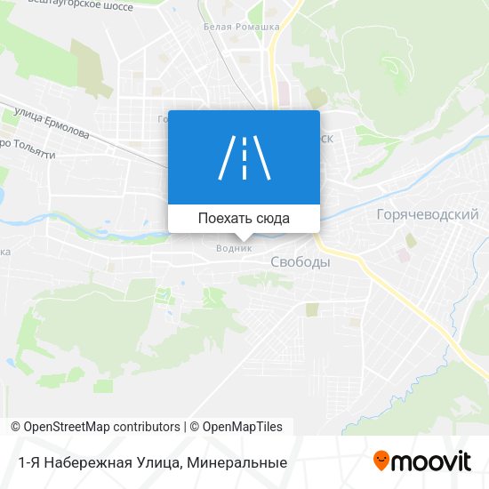 Карта 1-Я Набережная Улица