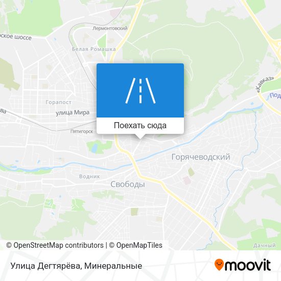 Карта Улица Дегтярёва
