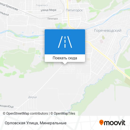 Карта Орловская Улица