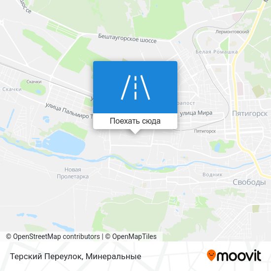 Карта Терский Переулок