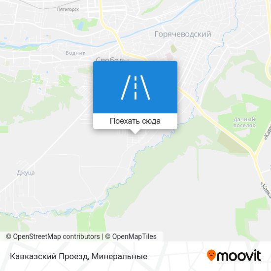 Карта Кавказский Проезд