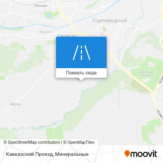 Карта Кавказский Проезд