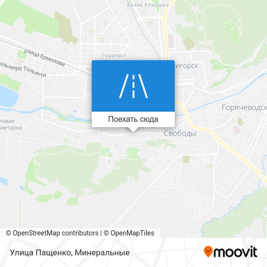 Карта Улица Пащенко