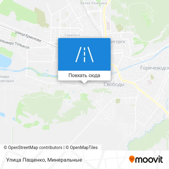 Карта Улица Пащенко
