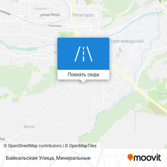 Карта Байкальская Улица