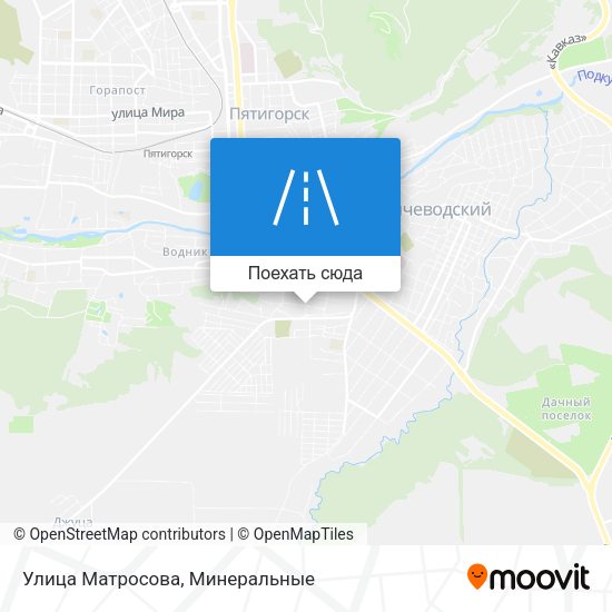 Карта Улица Матросова