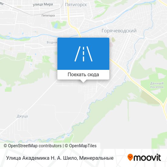 Карта Улица Академика Н. А. Шило