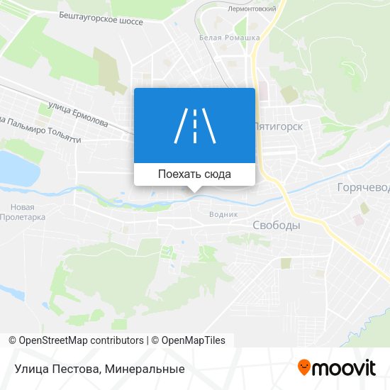 Карта Улица Пестова