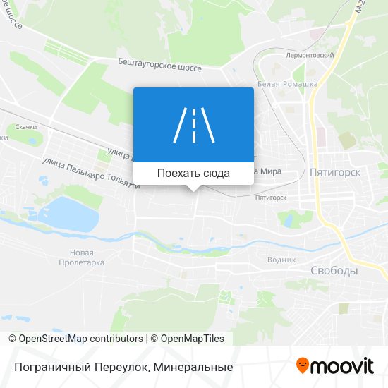 Карта Пограничный Переулок