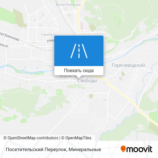 Карта Посетительский Переулок