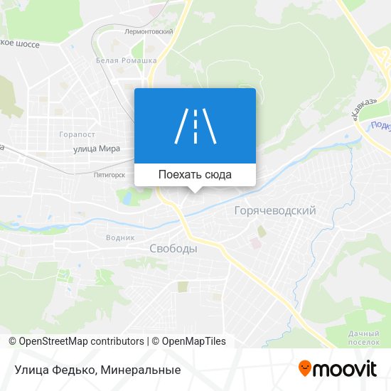 Карта Улица Федько