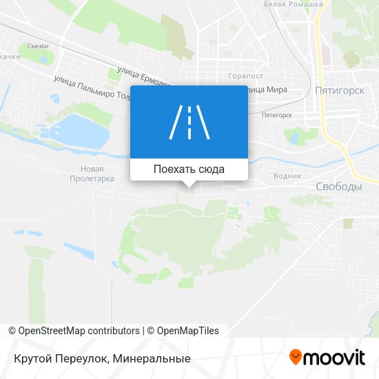 Карта Крутой Переулок