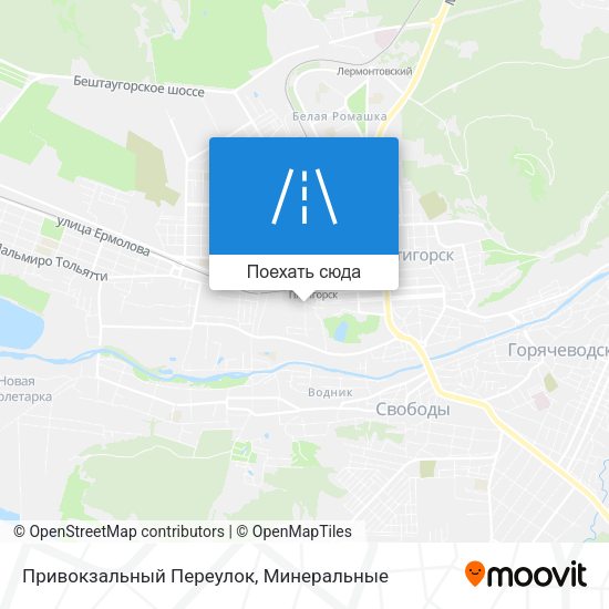 Карта Привокзальный Переулок