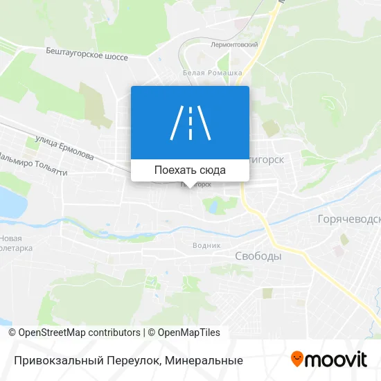 Карта Привокзальный Переулок