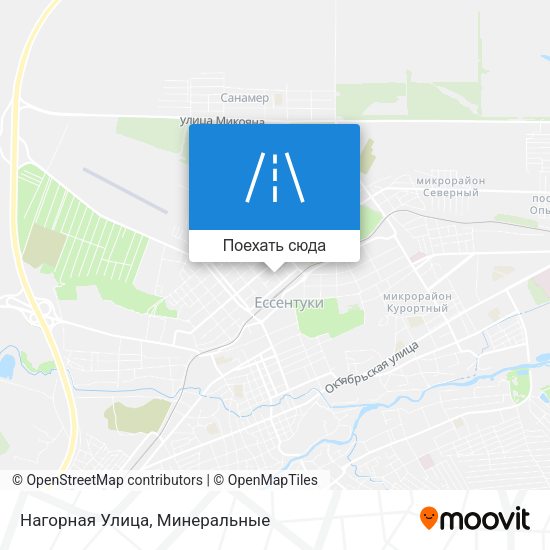 Карта Нагорная Улица