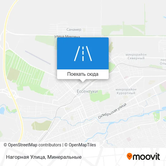 Карта Нагорная Улица