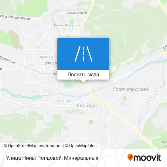 Карта Улица Нины Попцовой