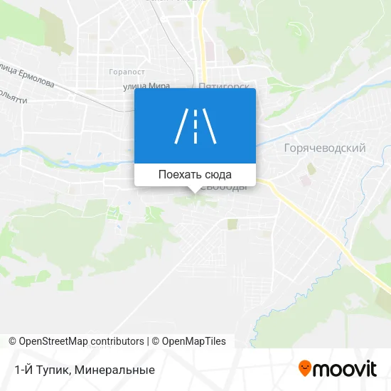 Карта 1-Й Тупик