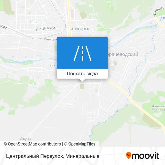 Карта Центральный Переулок