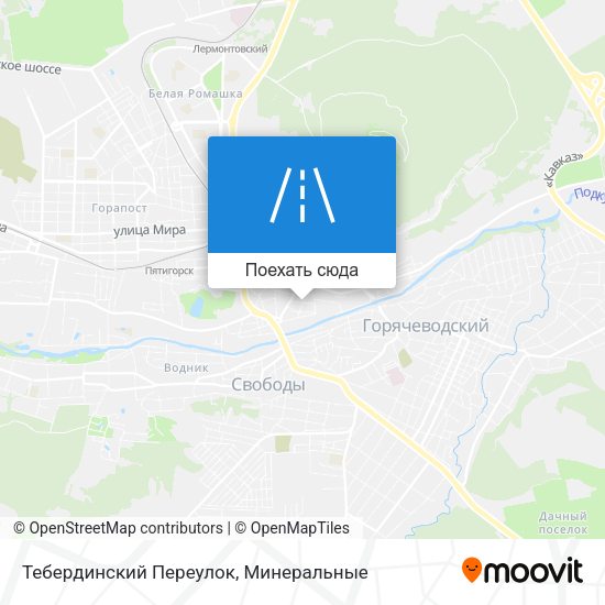 Карта Тебердинский Переулок