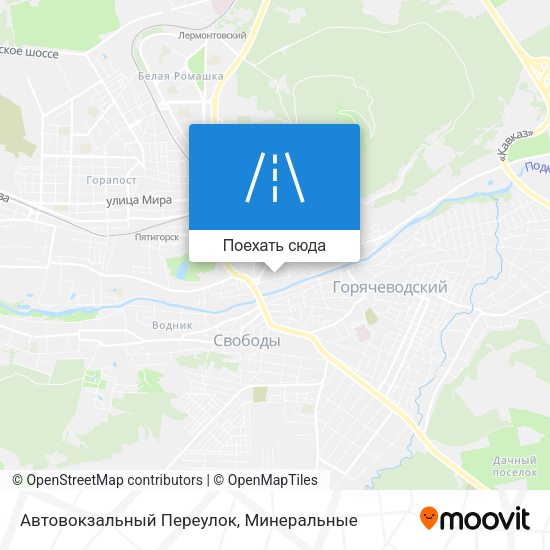 Карта Автовокзальный Переулок