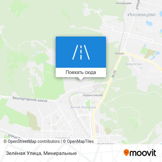 Карта Зелёная Улица