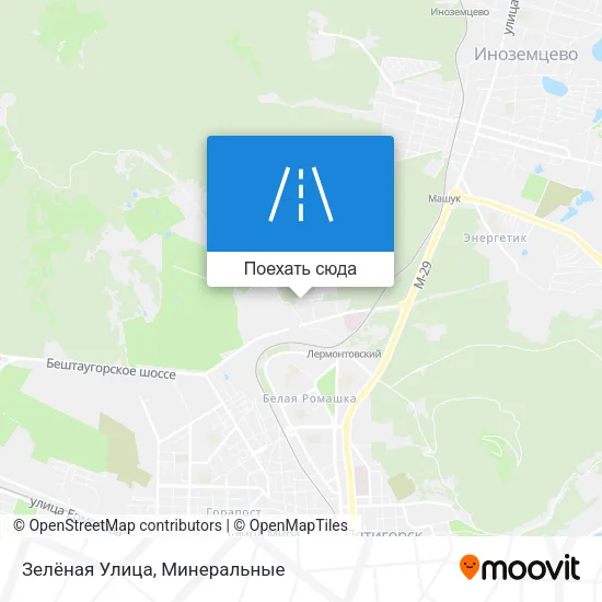 Карта Зелёная Улица